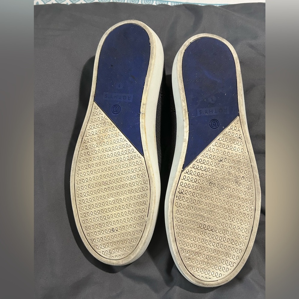 Rothy's Sneaker Slip On Navy Shoe Womens Size W8 - Picture 5 of 5